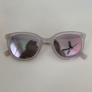Warby Parker Laurel Glasses in light pink